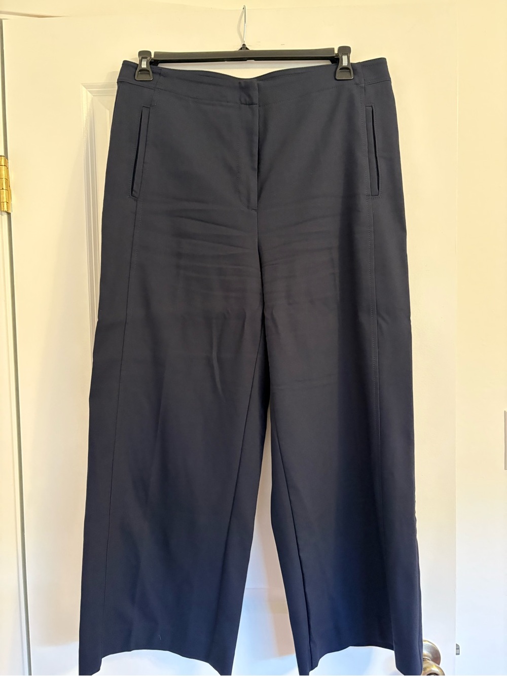 Ann Taylor Curvy Wide-Leg Women's Pants in Navy